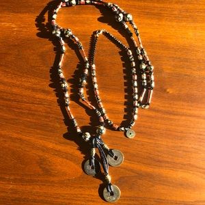 Chinoiserie Beaded Choker & Longline Necklace Set